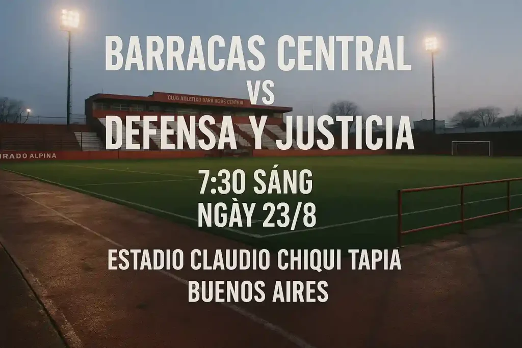 Trận Đấu Barracas Central vs Defensa y Justicia: Phân Tích Kèo và Dự Đoán Tỉ Số